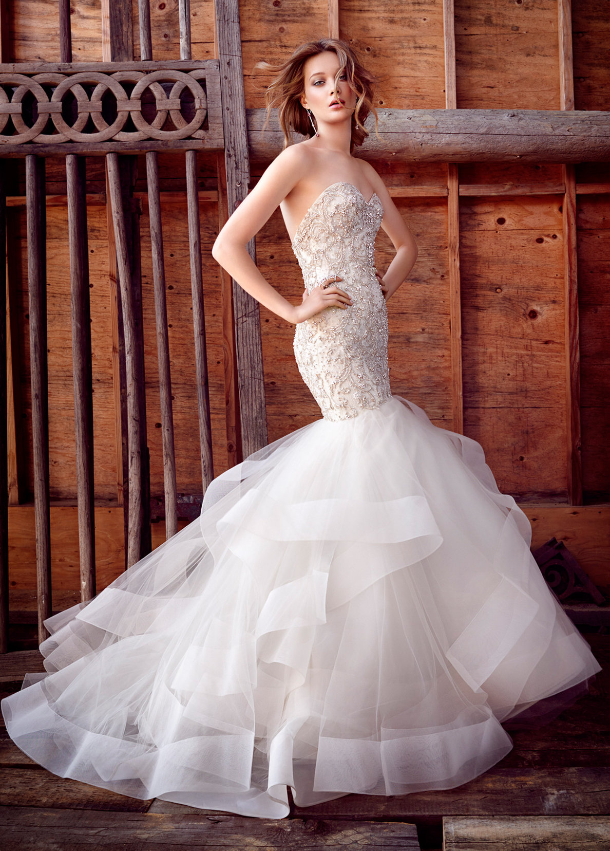 Bridal Gowns And Wedding Dresses By Jlm Couture Style 3553 Lazaro Style 3553 Bridal Gown