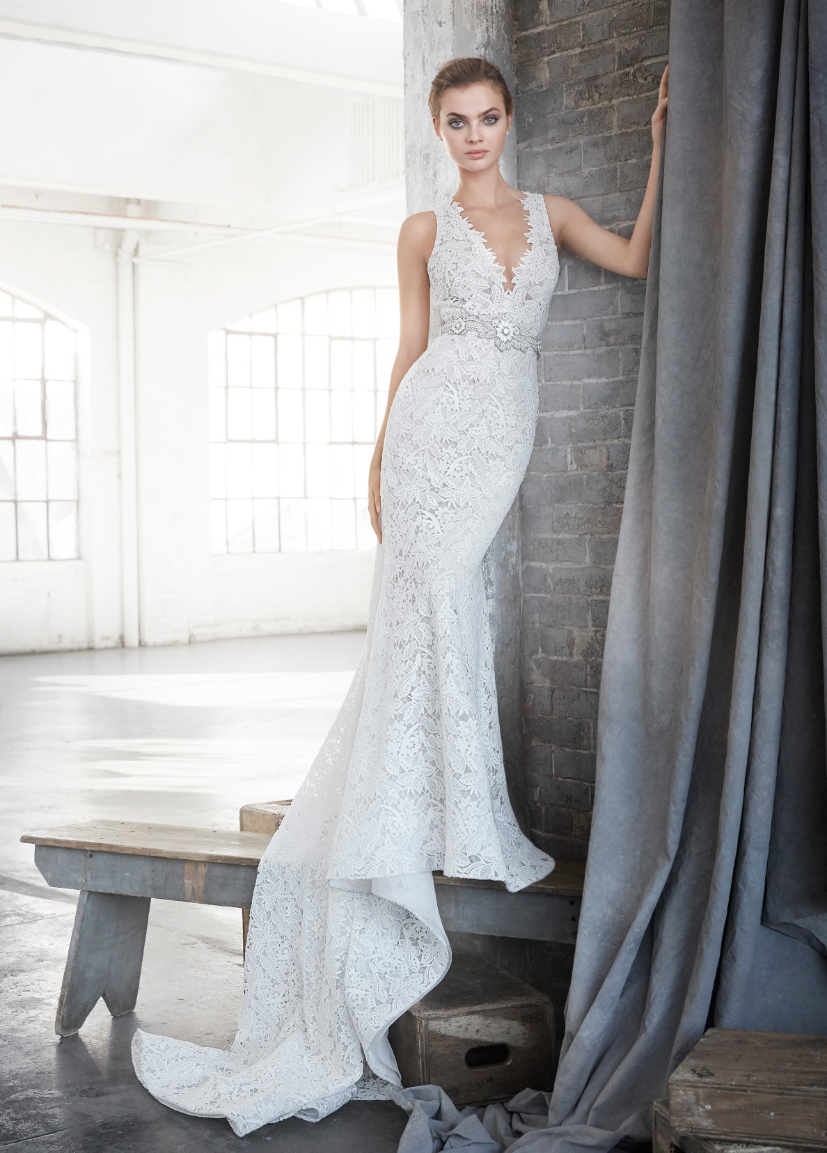 Bridal Gowns And Wedding Dresses By Jlm Couture Style 3611 Lazaro Style 3611 Bridal Gown